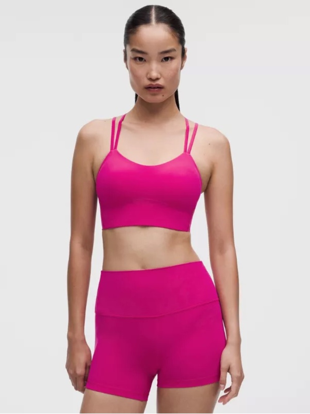 Lululemon Like A Cloud Longline Bra B/C-Size 8- Vibrant Pink/Fuchsia NWT